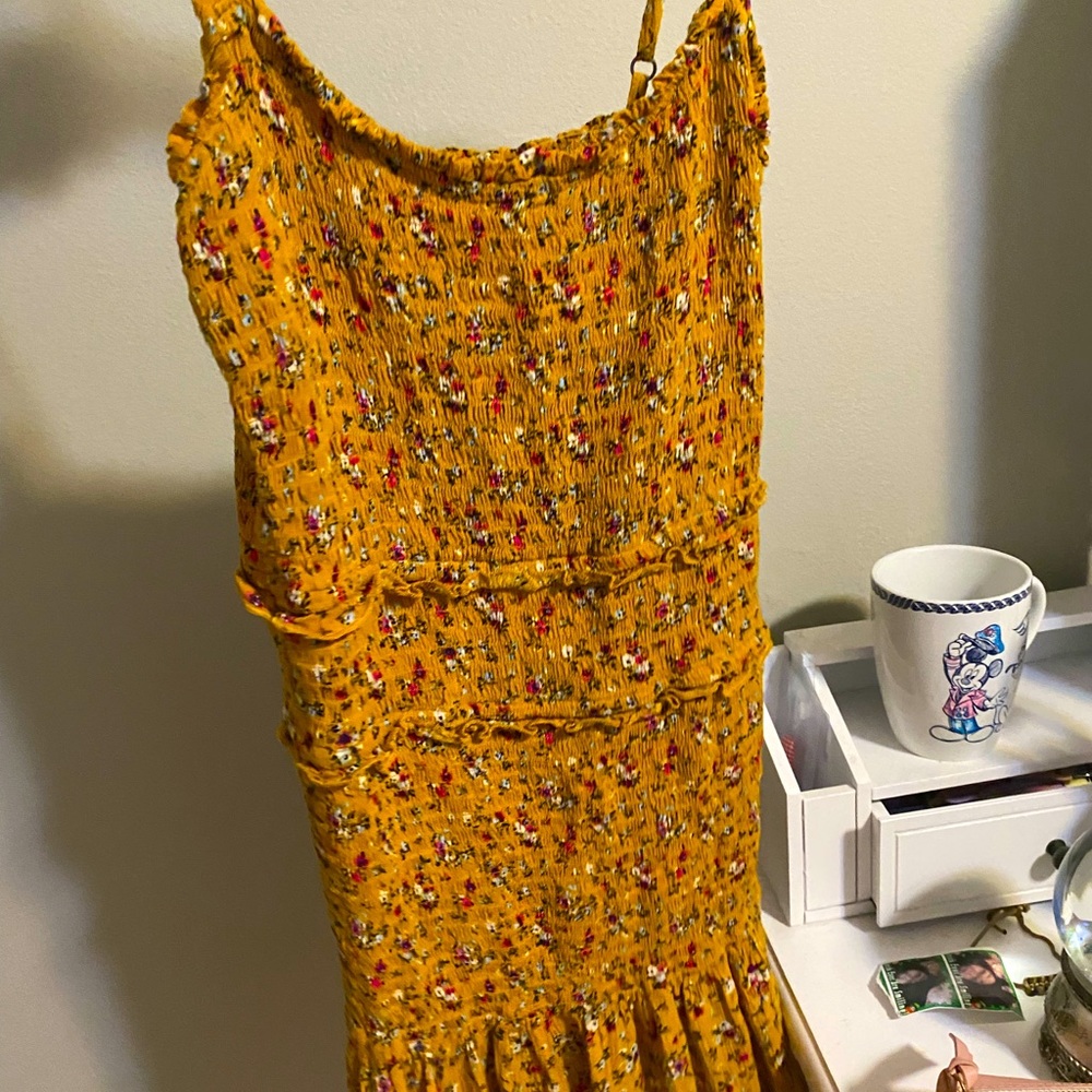 Floral yellow orangish dress